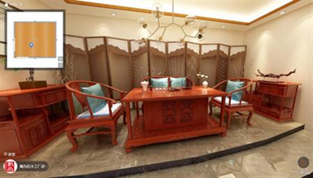 TW莲纹茶台茶室